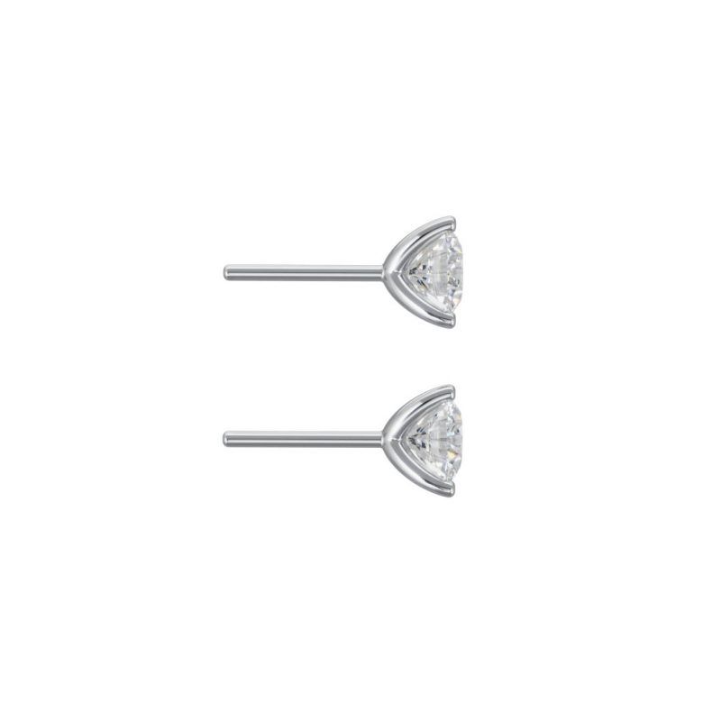 Earrings Pure 05ct x2 - 18k white gold lab grown diamond Loyale Paris