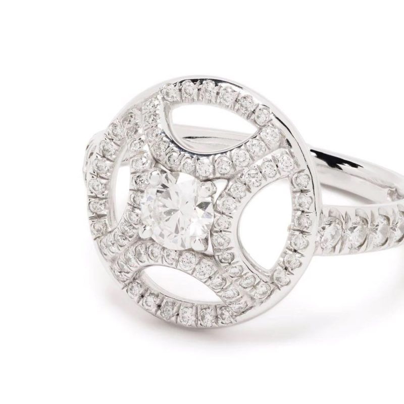 Ring Perpétuelle 025ct pavée - 18k white gold lab grown diamond Loyale Paris