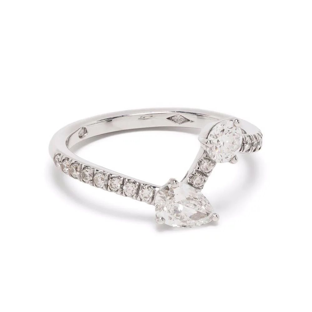 Ring Toi-Moi 025ct 035ct pavée - 18k white gold lab grown diamond Loyale Paris 1