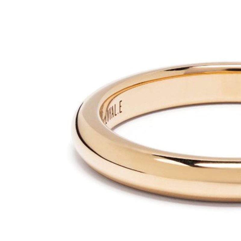 Union ring Absolu.e Signature 3mm - 18k yellow gold 3