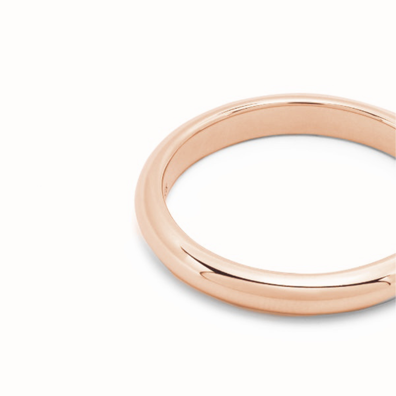 Union ring Absolu.e Half-band 3mm - 18k rose gold 3