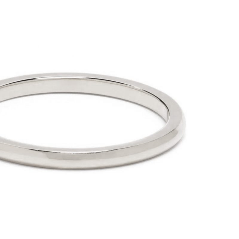 Union ring Absolu.e Signature 2mm - 18k white gold 1