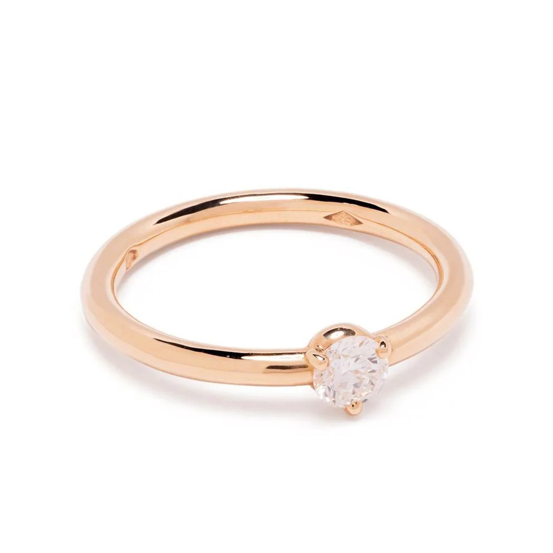 Solitaire Les Absolues 0.25ct - 18k rose gold lab grown diamond Loyale Paris 1