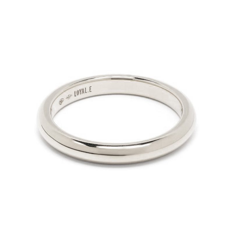 Union ring Absolu.e Signature 4mm - 18k white gold 1